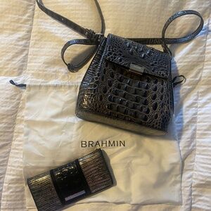 Brahmin crossbody and matching wallet